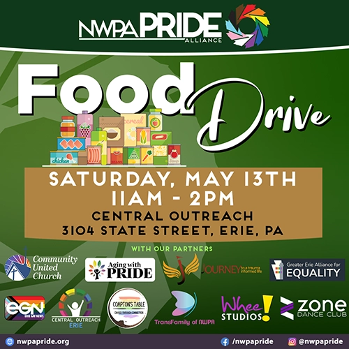 NWPA Pride Food Drive at Central Outreach