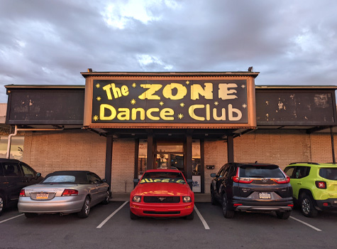 The Zone Dance Club Marquee